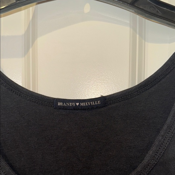 Black Tank Top with Embroidered Design - Picture 2 of 4